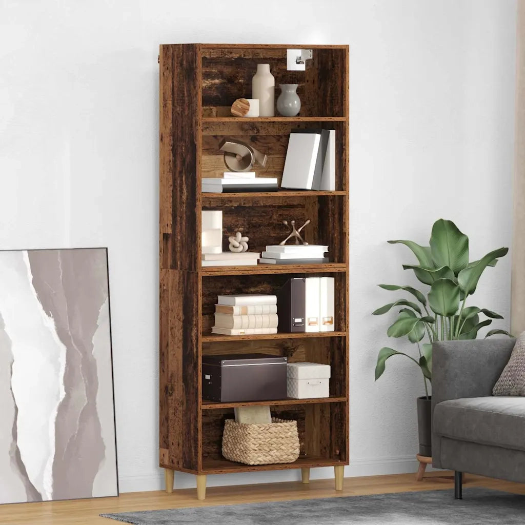 Credenza | Madia | Buffet da pranzo | Armadio da pranzo Legno vecchio 69,5 x 32,5 x 180 cm Legno multistrato