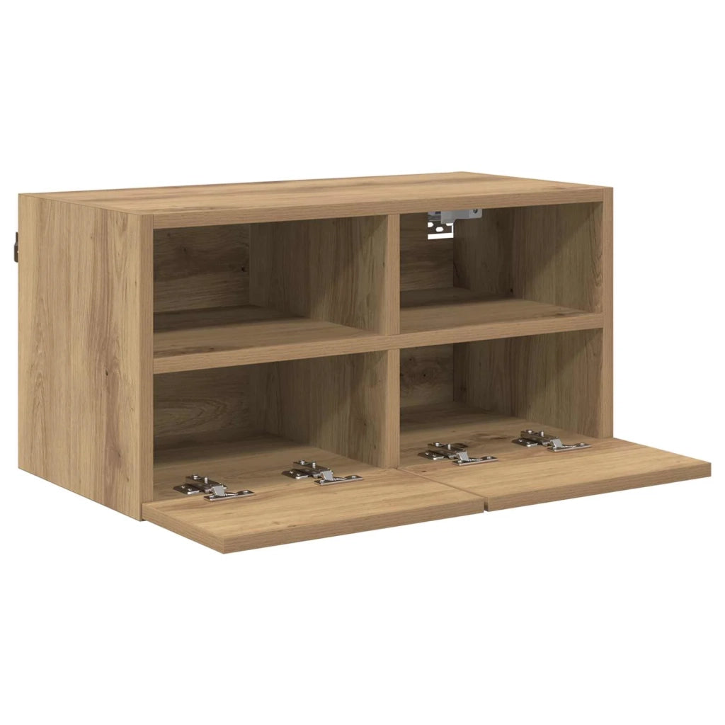 Mobiletti TV da Parete 2 pcs Rovere artigianale 60 x 30 x 30 cm