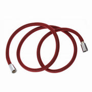 Trade Shop - Tubo Doccia Flessibile 2 Metri Rosso 200 Cm Laccio Bagno Per Doccetta Box 87283 -