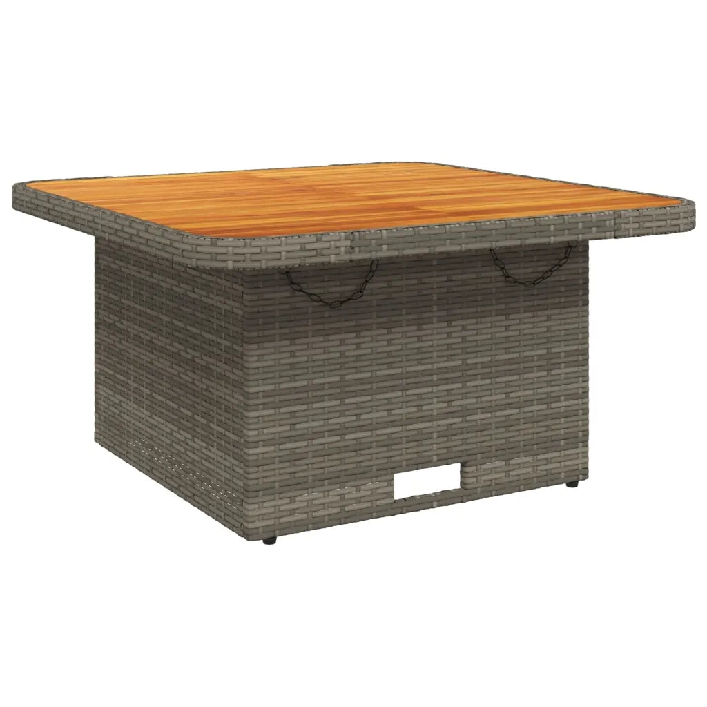 vidaXL Set Divani da Giardino 7 pz con Cuscini in Polyrattan Grigio