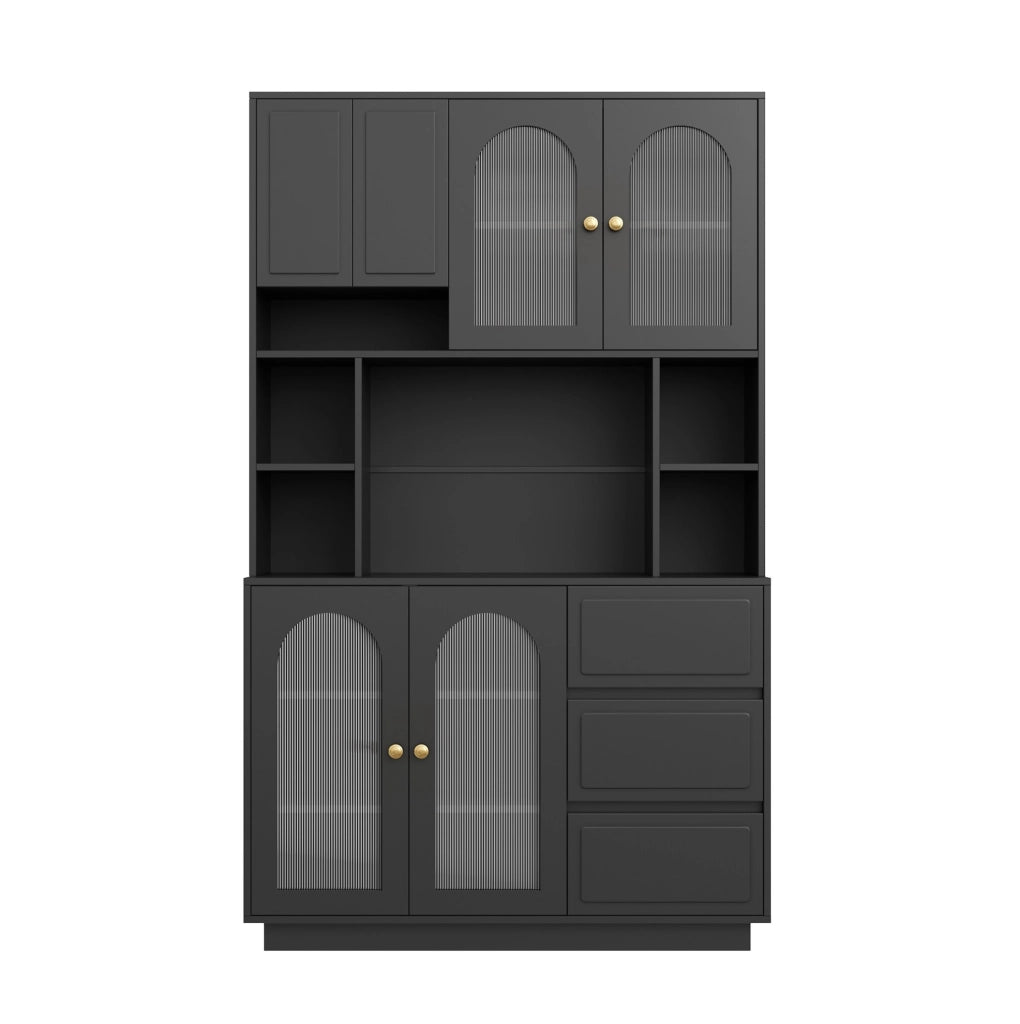 Credenza alta con ante ad arco e LED