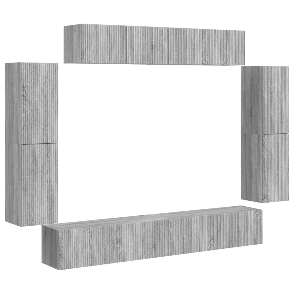 Mobile TV 8 pcs Grigio Sonoma