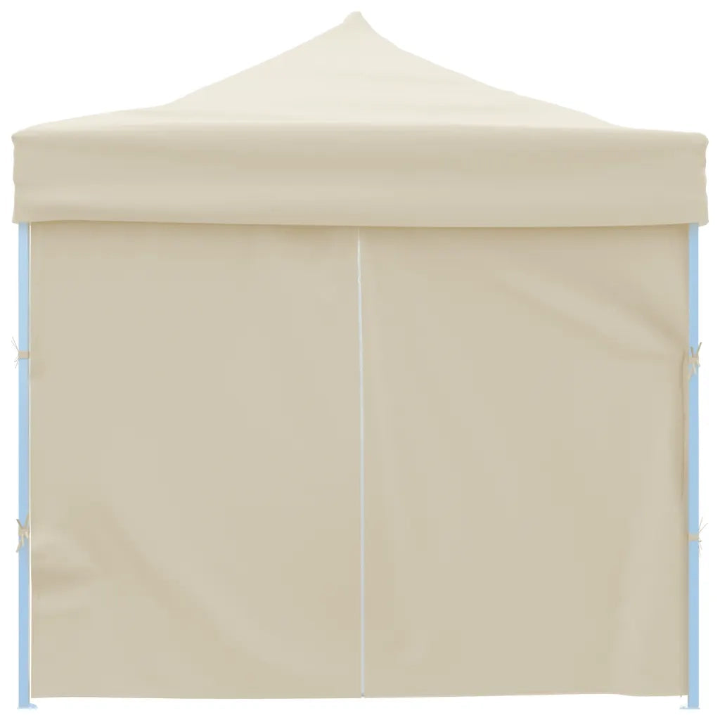 Tenda Pieghevole Pop-Up con 8 Pareti Laterali 3x9 m Crema