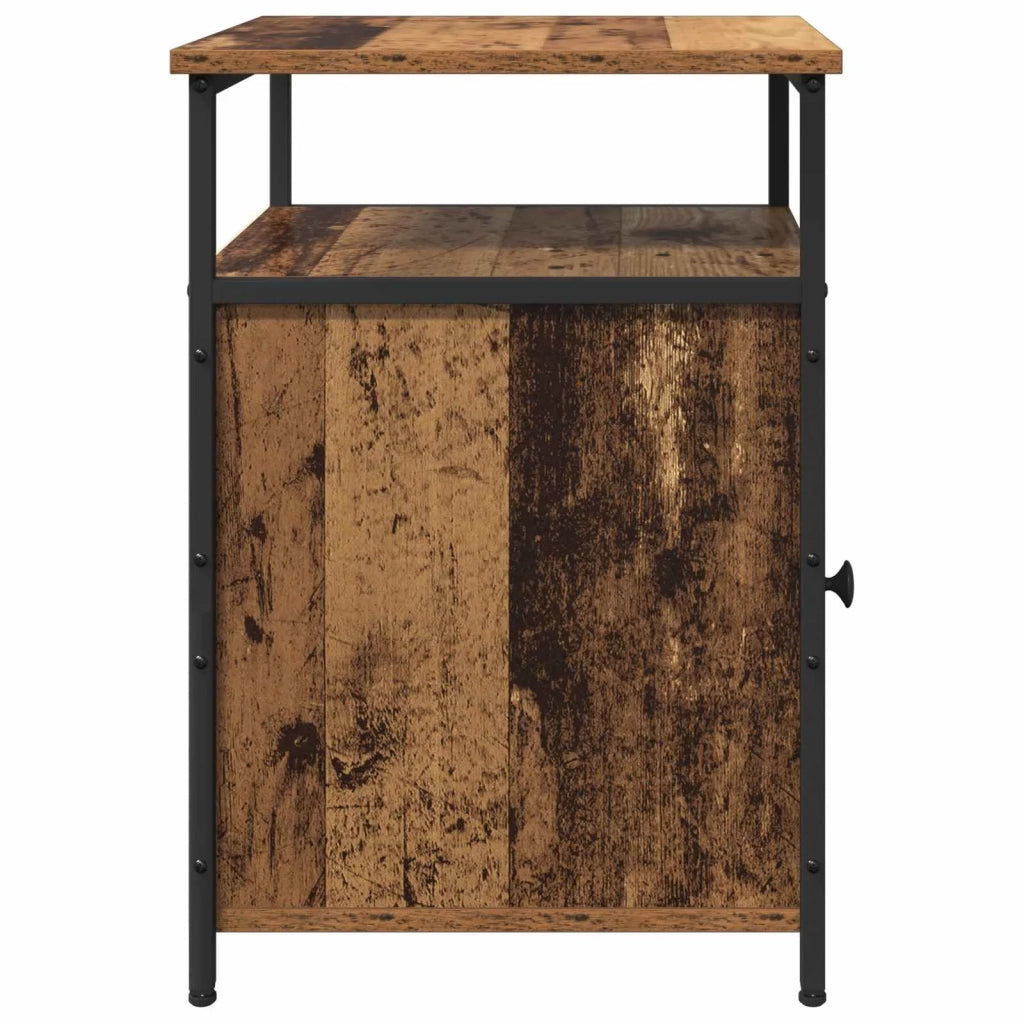 Armadio da Notte 2 pcs Legno antico Legno multistrato 879502