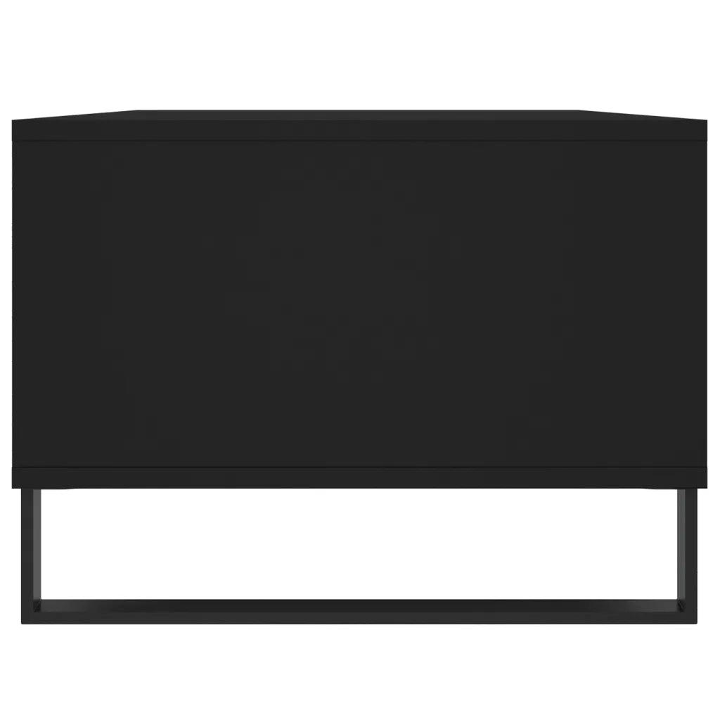 Tavolino da Salotto Nero 90x50x36,5 cm in Legno Multistrato 830597