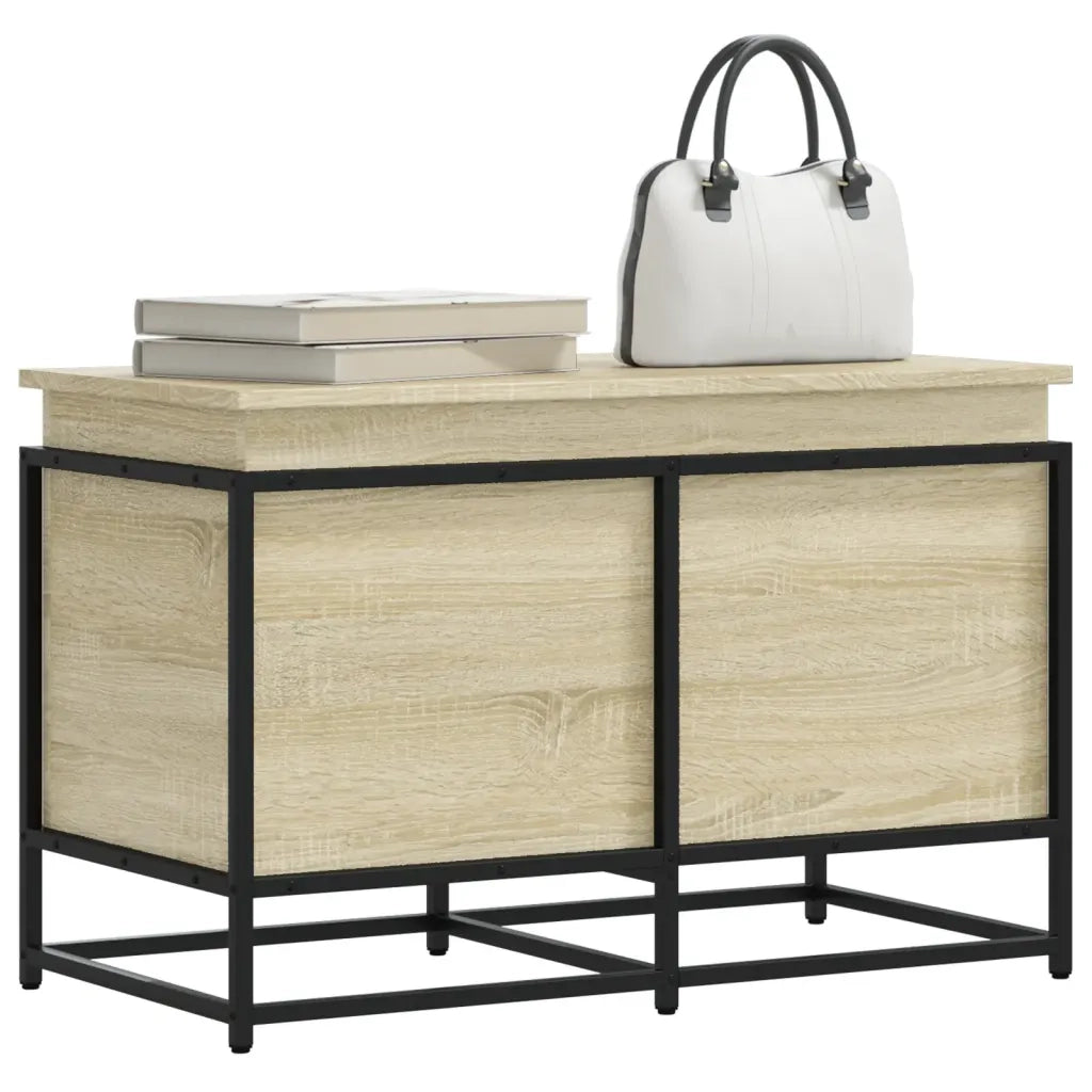 Contenitore con Coperchio Rovere Sonoma 80x40x51,5cm Truciolato 848800