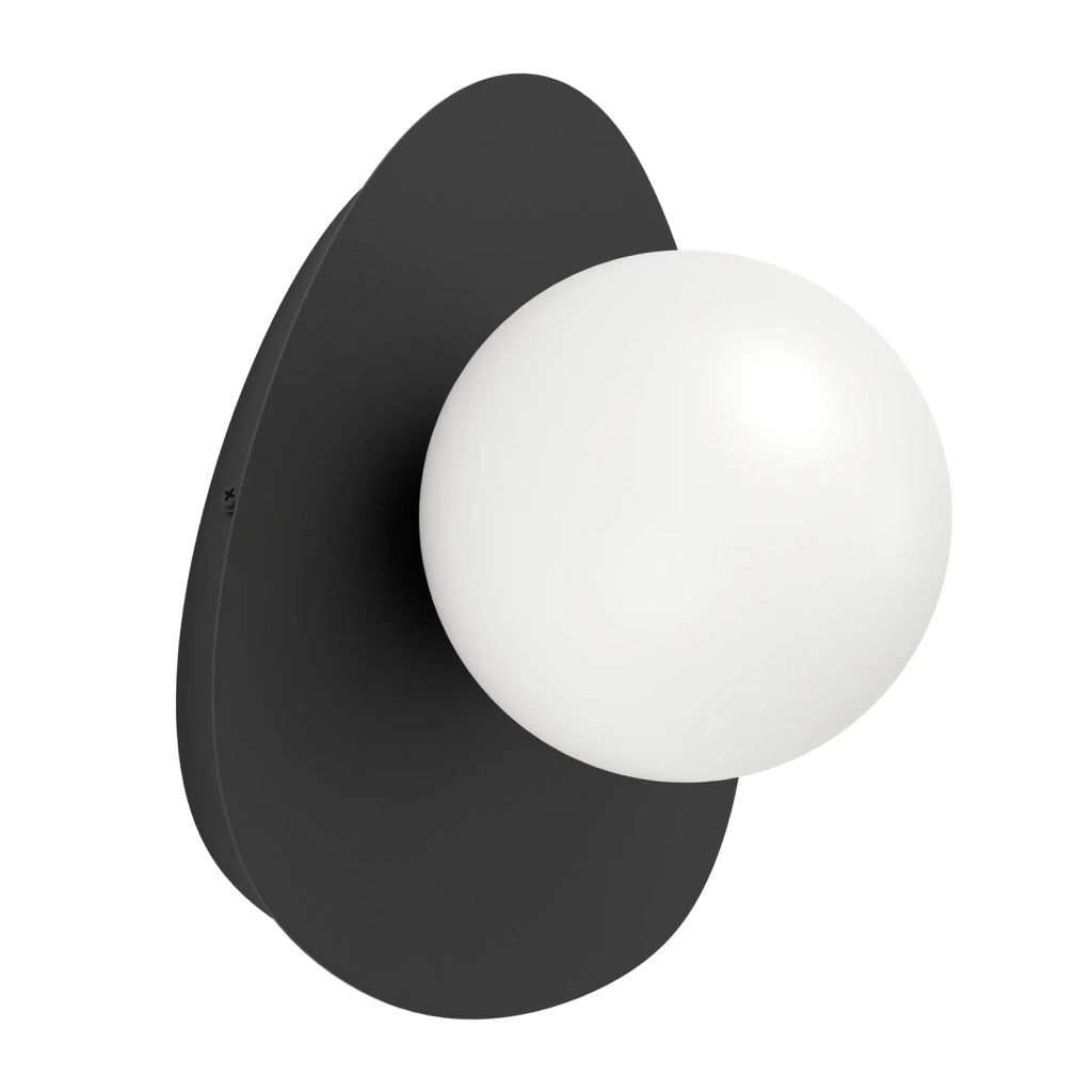 Applique Moderna Castrovido Acciaio Nero Bianco 1 Luce G9 4,2 Ip44