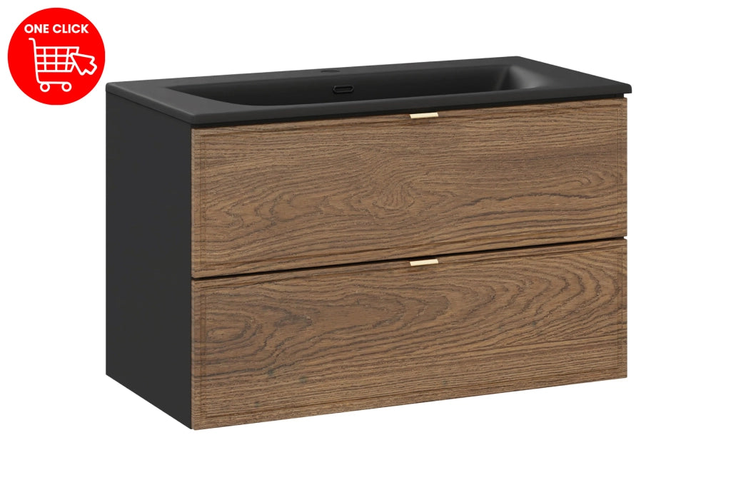 Set mobili bagno 80 cm con lavabo per mobile SKY Talia Casella 80 x 1401 x 46 cm