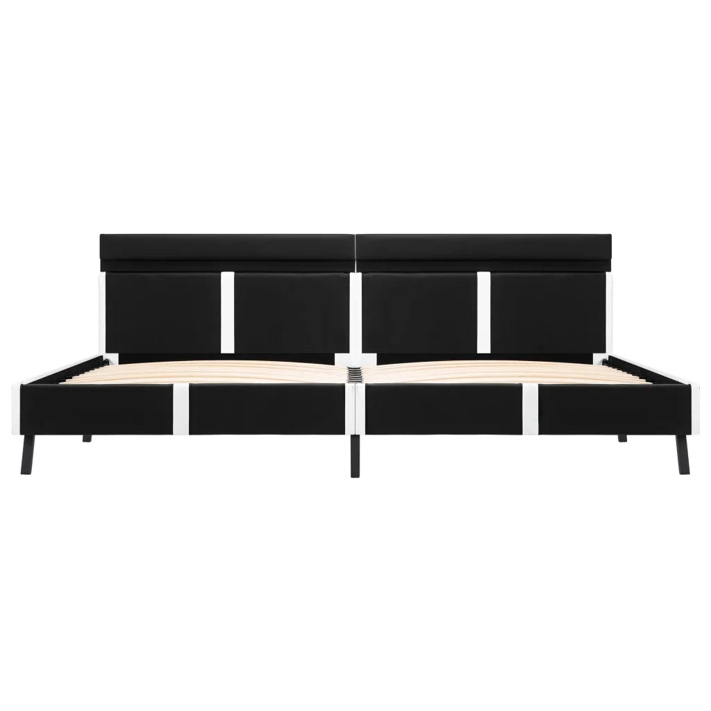 Giroletto con LED Nero in Similpelle 180x200 cm cod mxl 70701