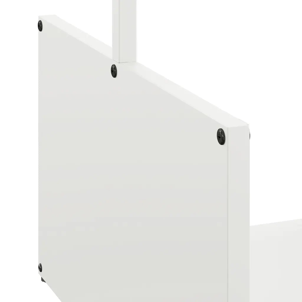 Rastrelliera per Legna da Ardere Bianca 40x40x40 cm CFW8177166