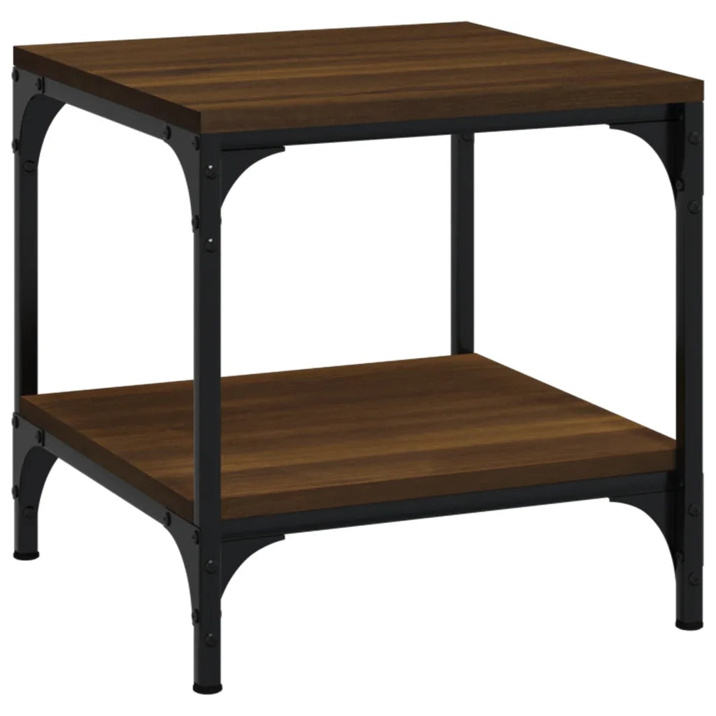 Tavolini 2pz Nerorovere marrone 40x40x40cm in Legno Multistrato 819386