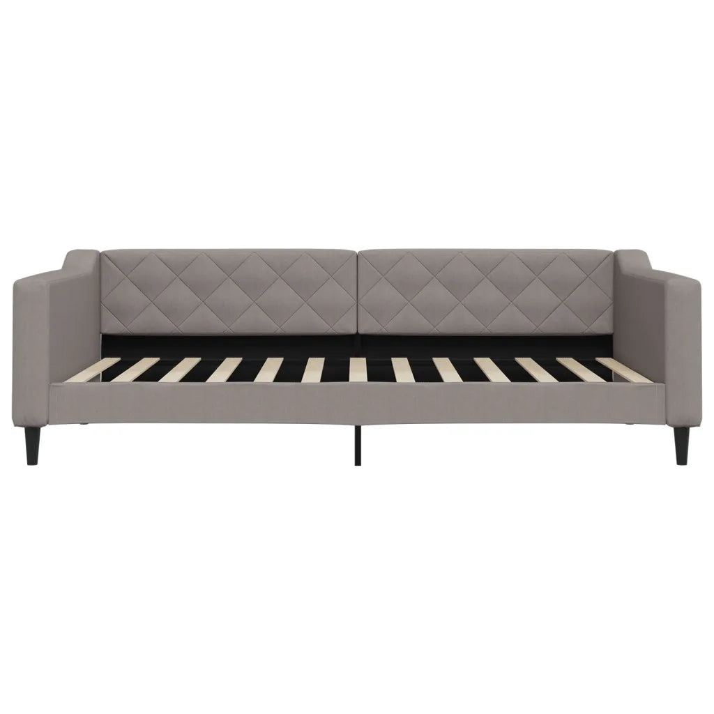 Divano Letto Estraibile con Cassetti-Sofa Letto-Daybed Tortora 100x200 cm Tessuto 619808