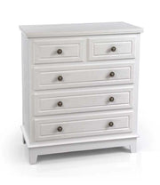 PERLA MOBILE CON 6 CASSETTI 80 X 40 X 92 CM COLORE BIANCO