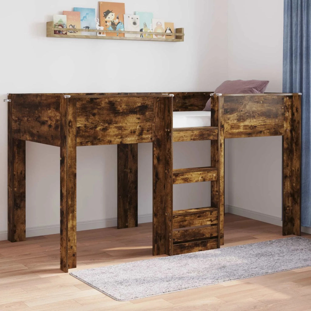Letto a Castello per Bambini | Letto Infantile | Lettino Rovere fum¨¦ 80 x 200 cm