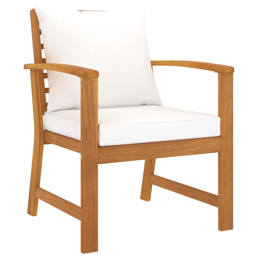 Set Divani da Giardino 5 pz con Cuscini in Massello di Acacia 3057790