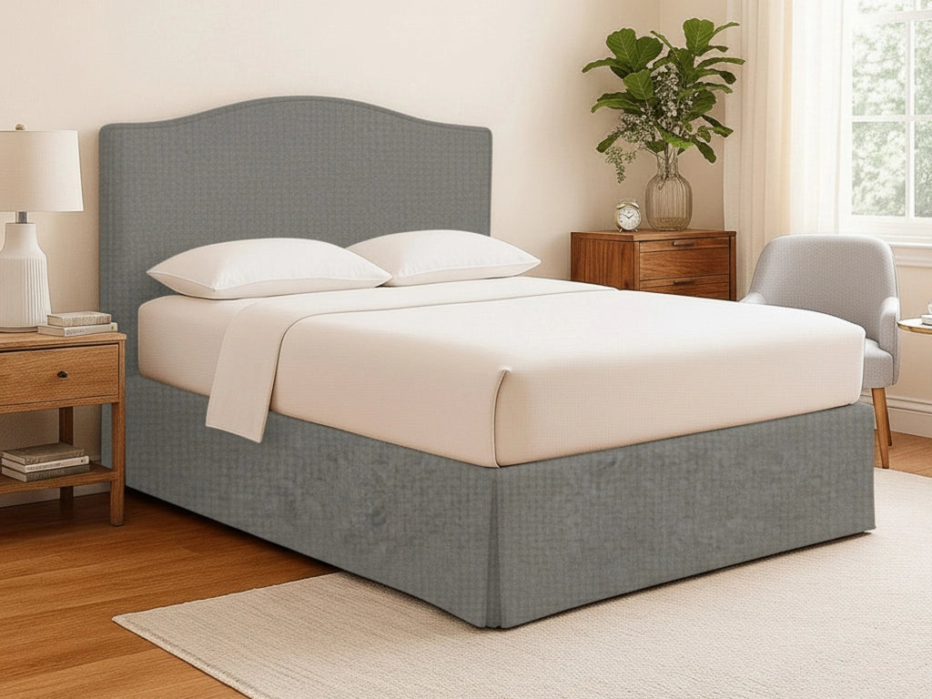 Runcorn, Letto Piazza e Mezza Sfoderabile Made in Italy, Grigio Cenere