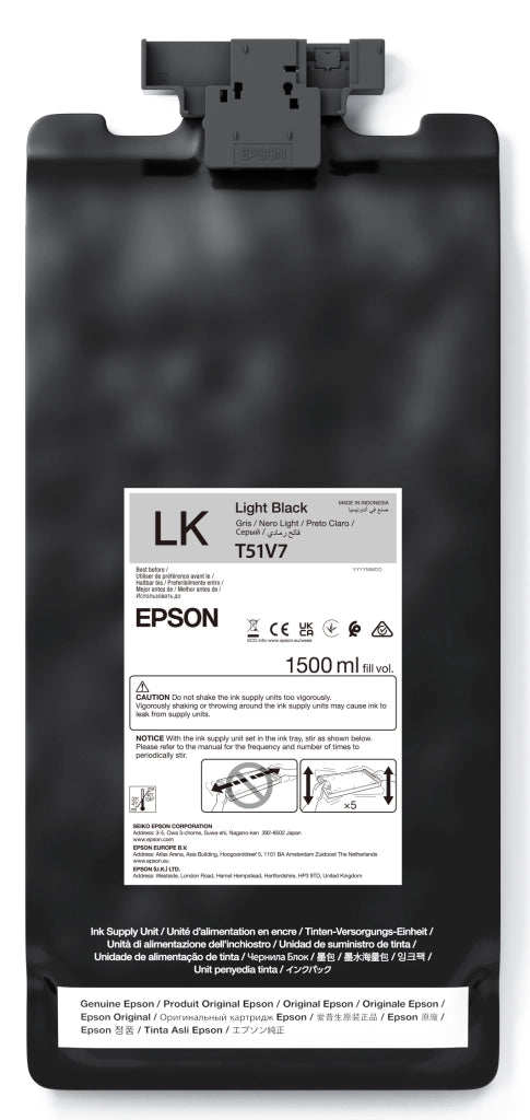 Ultrachrome gs3 light black t51v700 (1.5lt) - c13t51v700