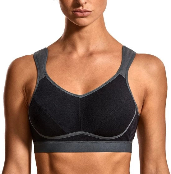 Abbigliamento Sportivo per Donna - Alto Impatto - Allenamento - Tessuto Power-Mesh - Supporto Seno Senza Reggiseno - Cinture con Pizzo - Forma dei Piedi Comoda - Scarpe da Sport