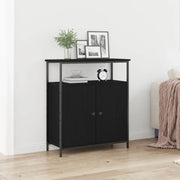 Credenza Rovere Nero 70 x 30 x 80 cm Legno multistrato 862972