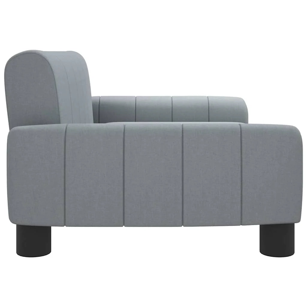 Cuccia per cani comoda cesta da divano colore chiaro 70 x 45 x 30 cm tessuto grigio 02_0043108