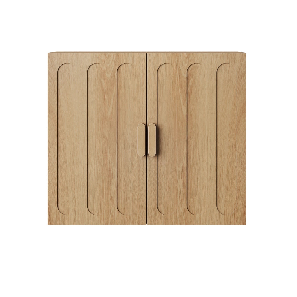 Armadietto Bagno a Parete ¨C MINIMAL ¨C Rovere, Ripiani Regolabili