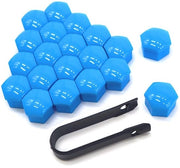 Wielmoerkappen 21 mm - 20 pezzi - Inclusa chiave di svincolo - Universale gomito - Plastica - Leggera - Wielmoerkappen