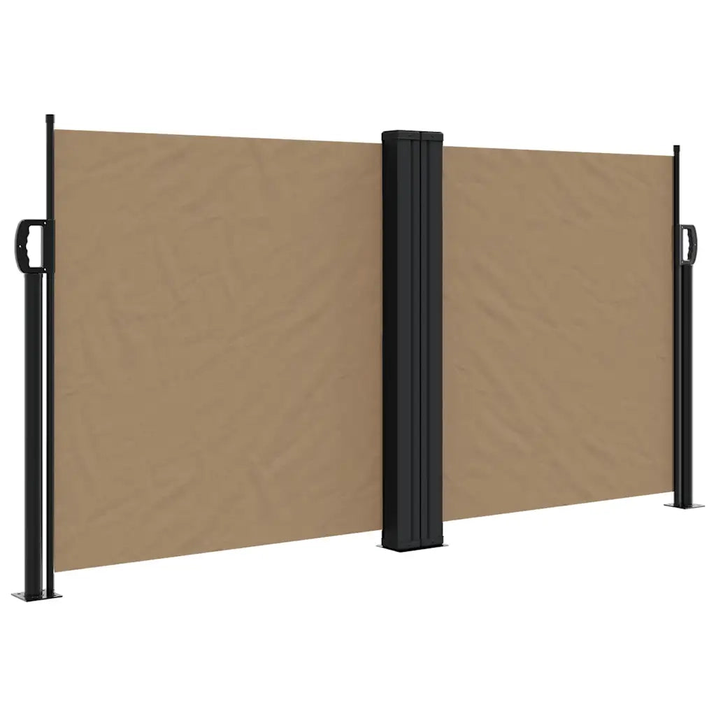 Tenda da Sole Laterale Retrattile Tortora 120x1200 cm 4004799