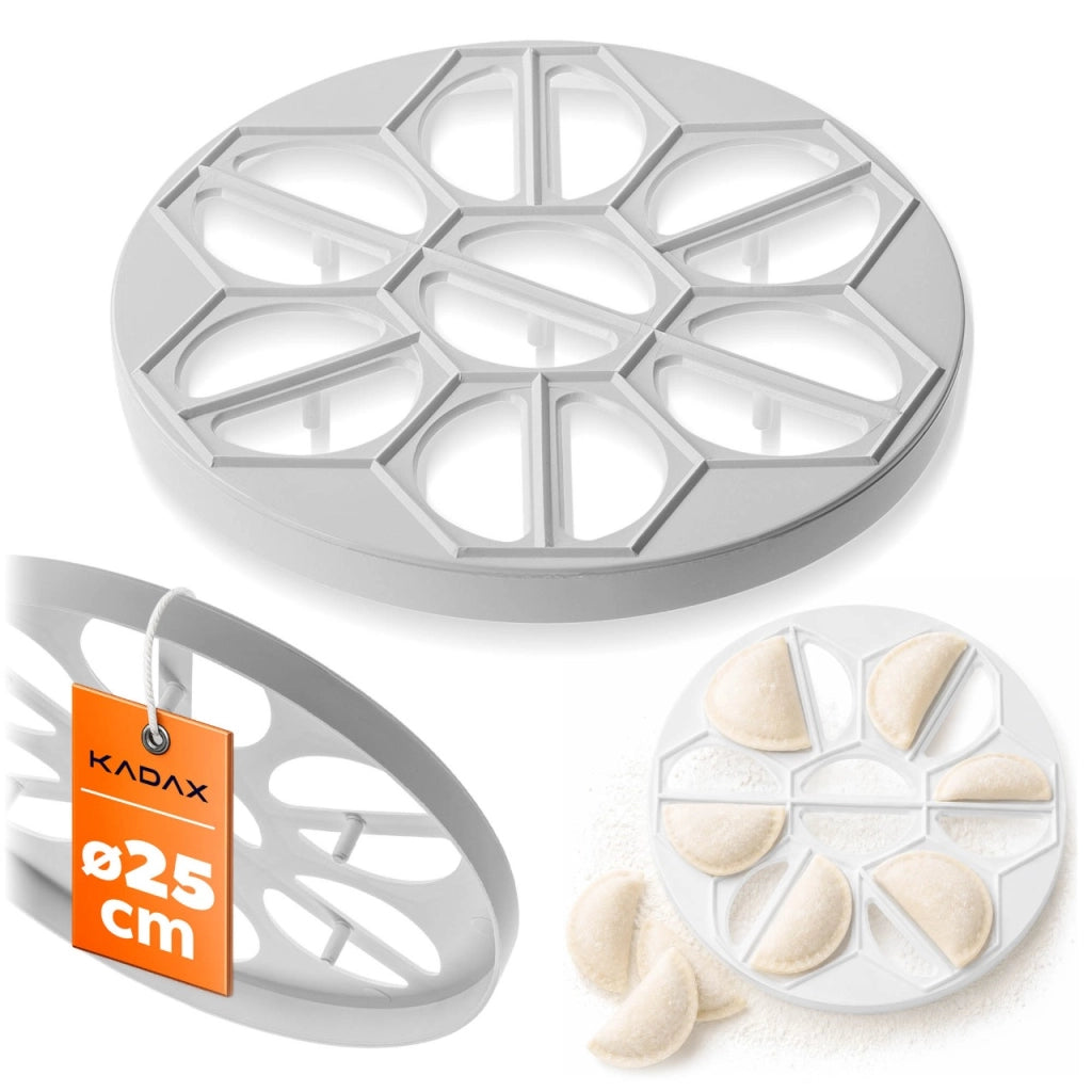 KADAX Pierożnica na pierogi średnica 25cm biała <5