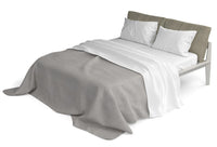 Set Lenzuola Singolo Sopra Sotto e Federe Doubleface Bianco/Bianco