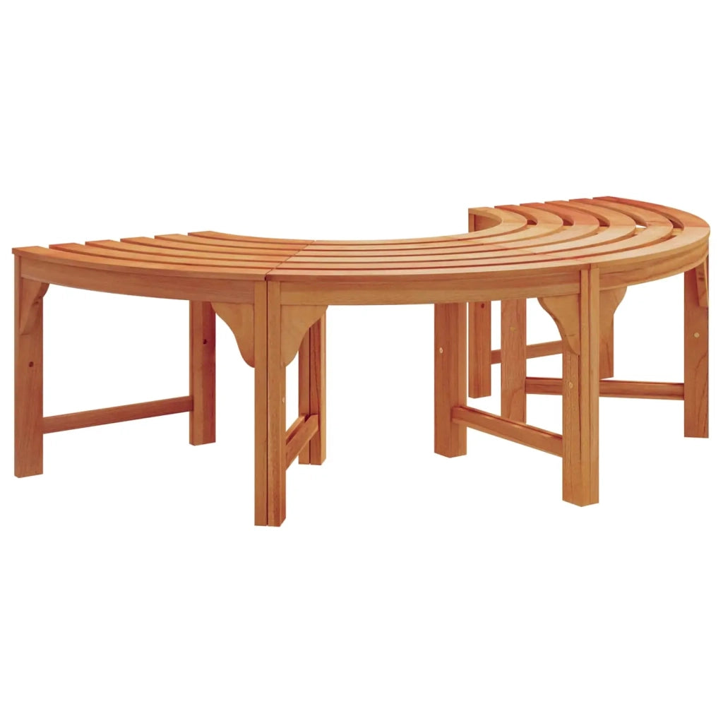 Panchina per Alberi 2 pcs Naturale 160 x 80 x 45cm 3324835