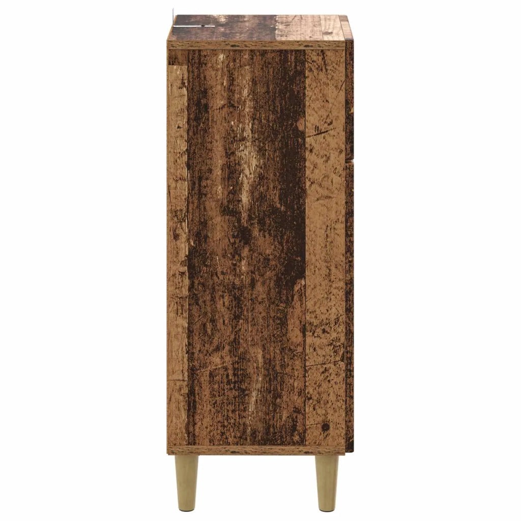Mobiletto da Bagno ARNHEM Legno antico 30 x 31 x 80 cm 896613