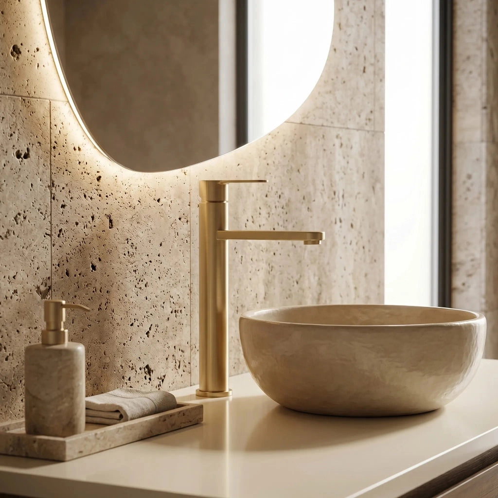 Rubinetto Da Bagno Rea Arcos Brush Gold