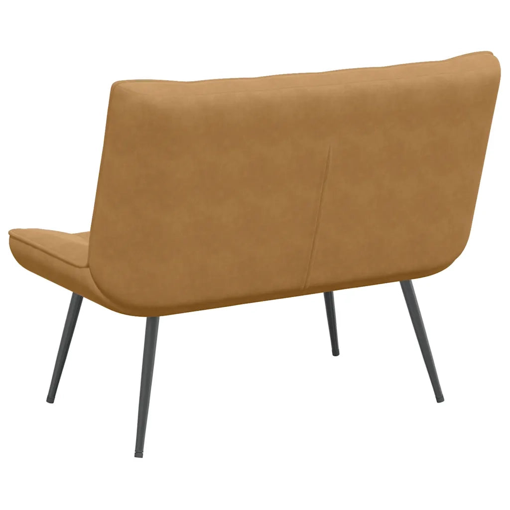 Panca-Sgabello Marrone 110x74x84 cm in Velluto