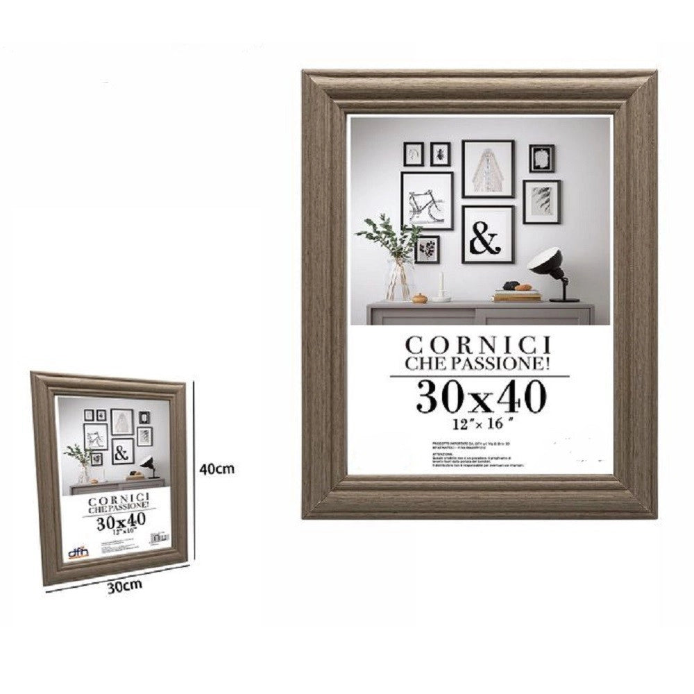 Trade Shop - Cornice Per Foto Porta Fotografie Quadri Tele 30 X 40 Cm Modello Legno 71648 -
