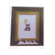 Cornice Portafoto da appoggio in Legno e Papere in Argento 13 x 18 cm