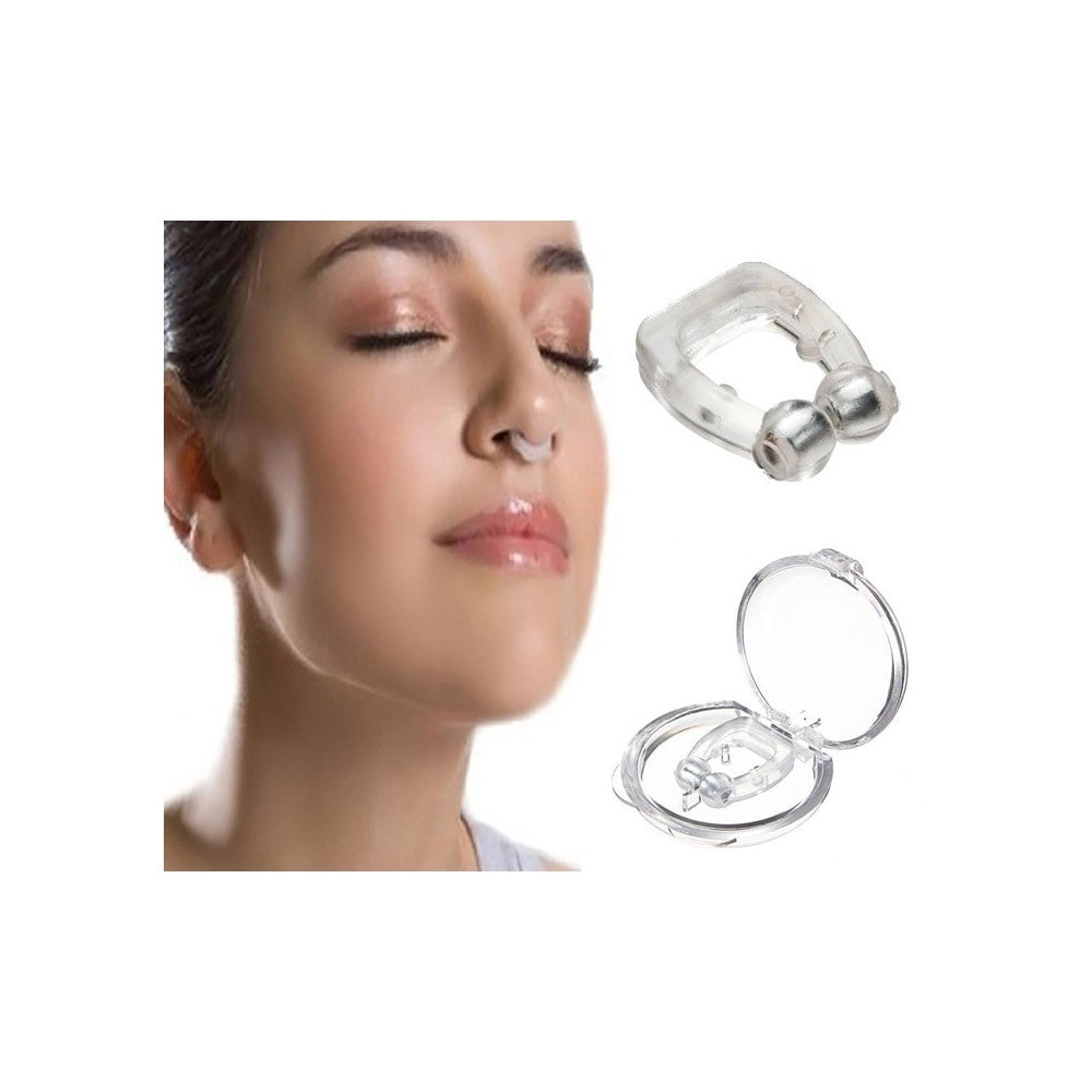 Trade Shop - Clip Nasale Magnetica Antirussamento Anti Russamento Per Smettere Di Russare -