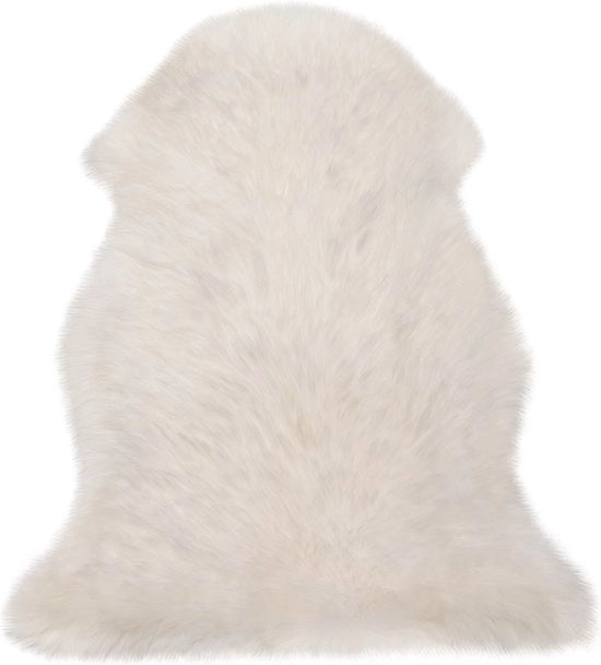 Cuscino per poltrona in pelle artificiale - 100% velluto di agnello - Lavabile - (100-110)x60cm - Bianco