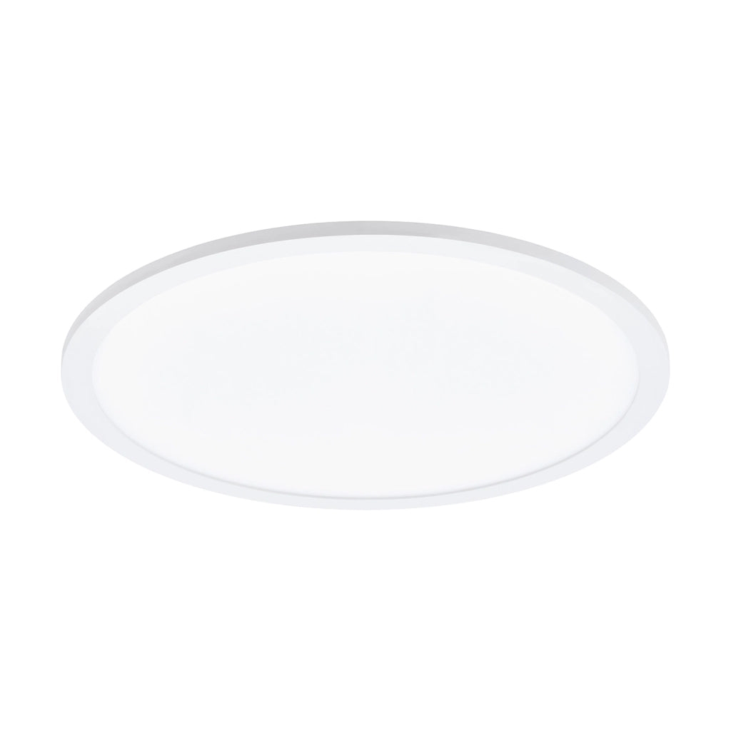 Plafoniera Moderna Sarsina Alluminio Bianco Luce Led Integrato 28W