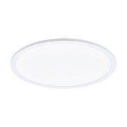 Plafoniera Moderna Sarsina Alluminio Bianco Luce Led Integrato 28W