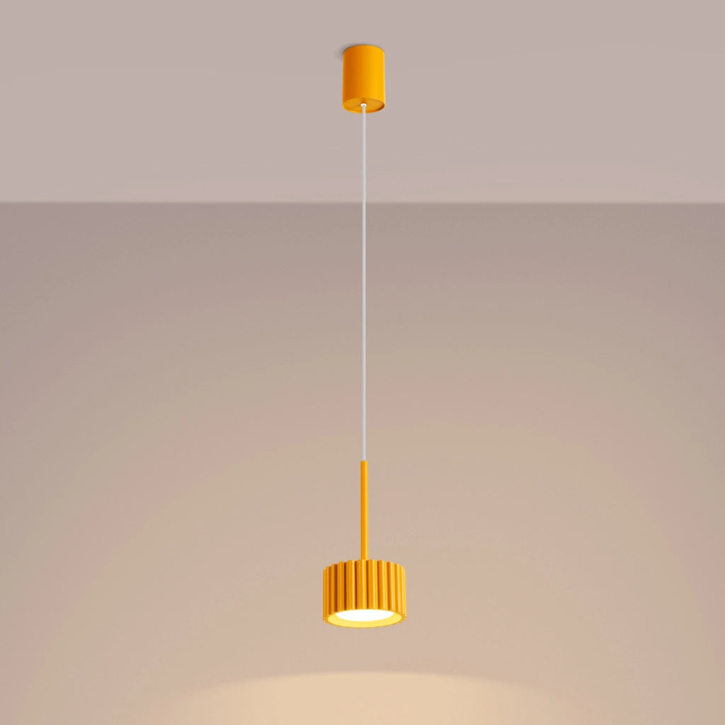 Lampada a sospensione AURA 1 giallo Gx53