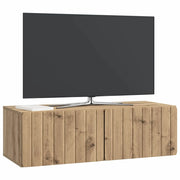 Mobile TV da Muro | Armadietto TV | Mobile Porta TV Rovere Artigianale 98 x 41 x 30 cm
