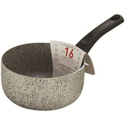 Trade Shop - Casseruola Pentolino Antiaderente Con Manico Ergonomico Da 16-20 Cm Utensile Per Cucina -    -16 Cm   -