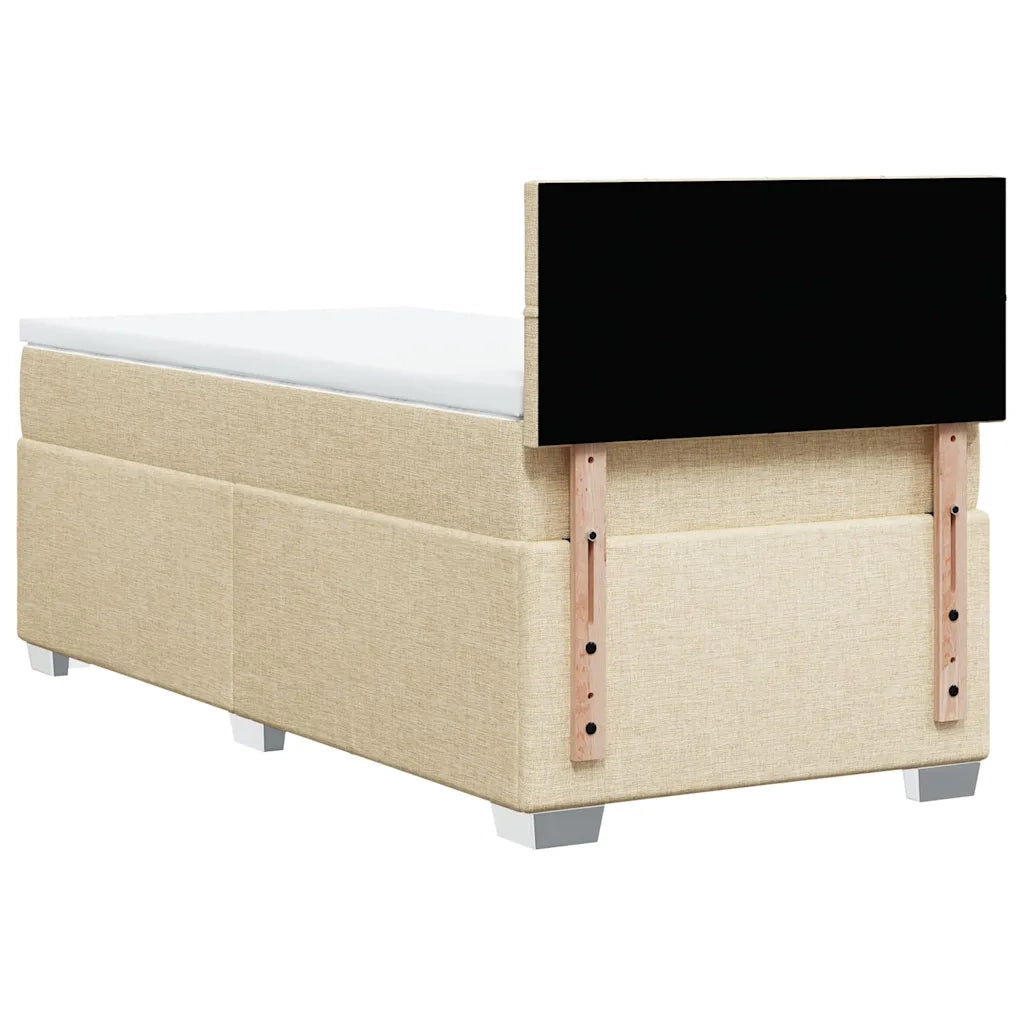 Giroletto a Molle con Materasso Crema 80x200 cm inTessuto 3285720