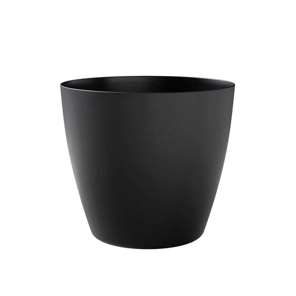 Vaso Rotondo Indoor e Outdoor Tera Bayon Kit Ash Ø60 cm in Plastica Antracite