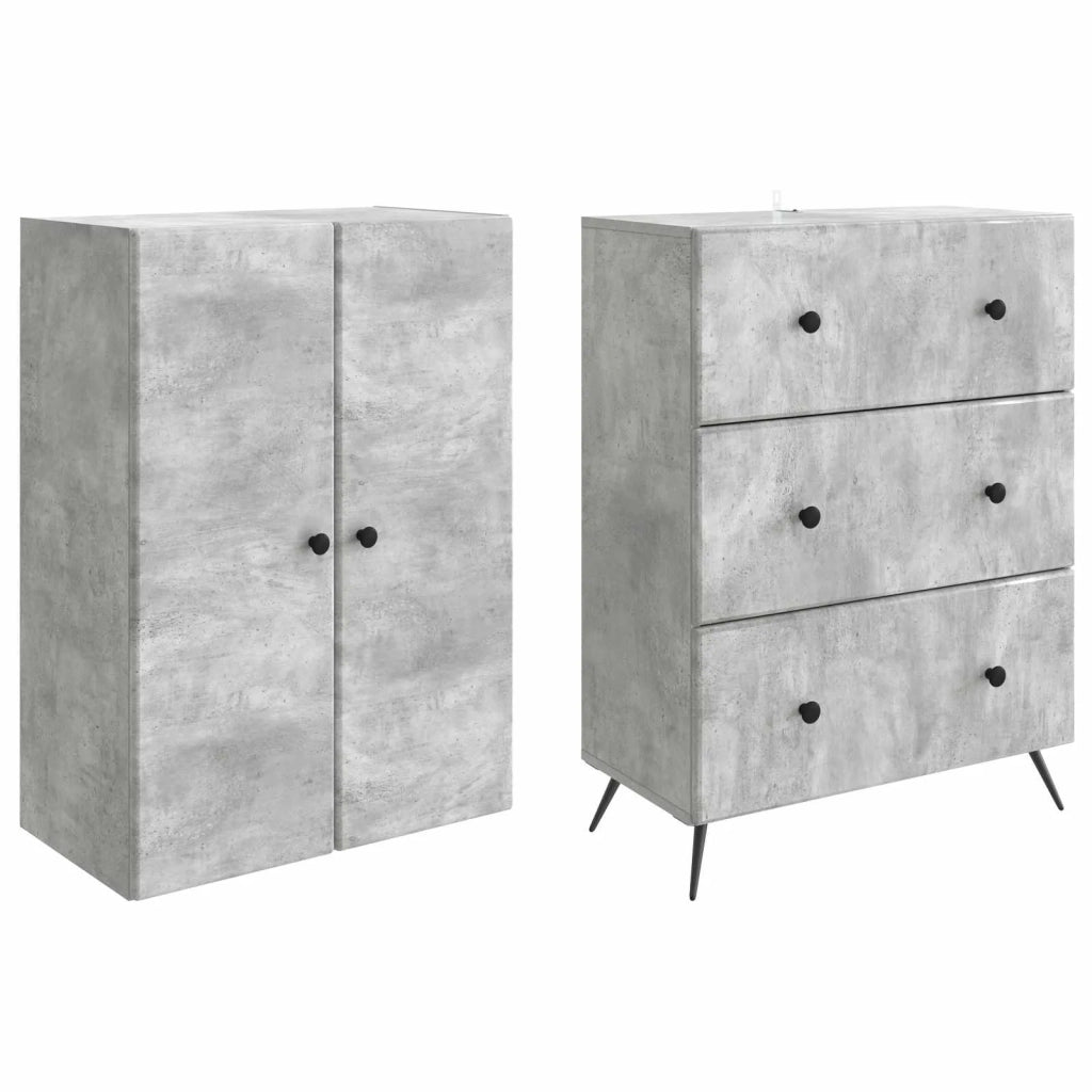 Set di armadi 2 pcs Grigio Cemento 66 x 34,5 x 90 cm 3416883