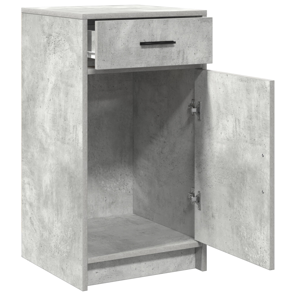 Sideboard Grigio Cemento 40x41x75 cm Legno Ingegnerizzato
