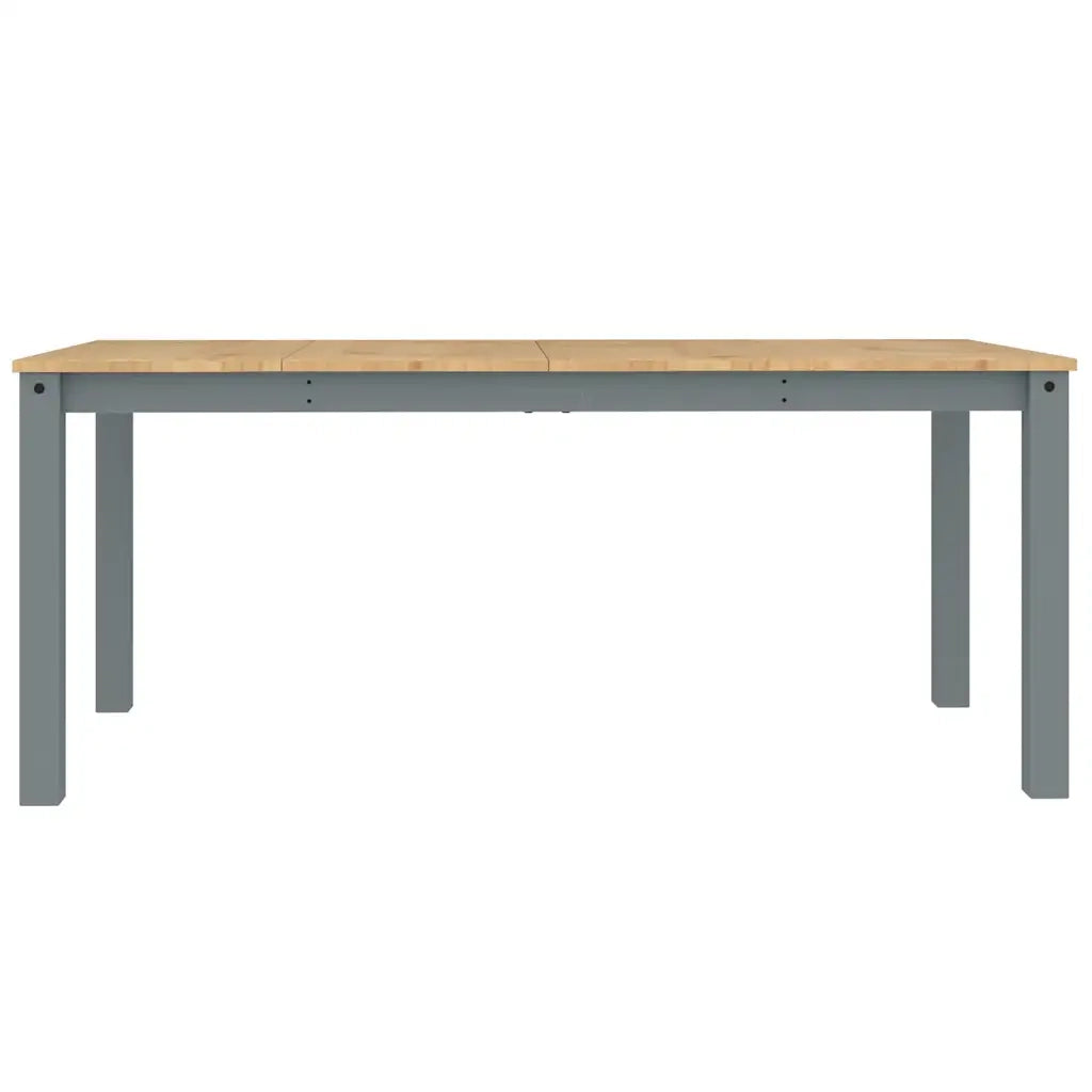 vidaXL Set da Pranzo 3 pz Panama Grigio in Legno Massello di Pino