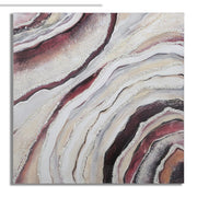 Stampa su Tela Marmo 8, Multicolore, Legno, 80x2,8x80 cm