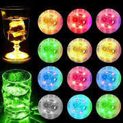 12 pezzi di LED sotto il banco, illuminazione LED per decorazione, LED sotto il banco colorati, illuminazione LED per sotto il banco, 3 livelli di luminosità, per feste, matrimoni, sotto il banco, bar, compleanni, luci a LED