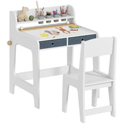 Scrivania bambini con sedia e cassetti ¨C zephmum ¨C 62.8x55.6x73.8 cm